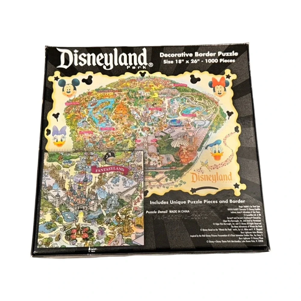 Disneyland Park 1000 Piece Decorative Border Puzzle Map 18
